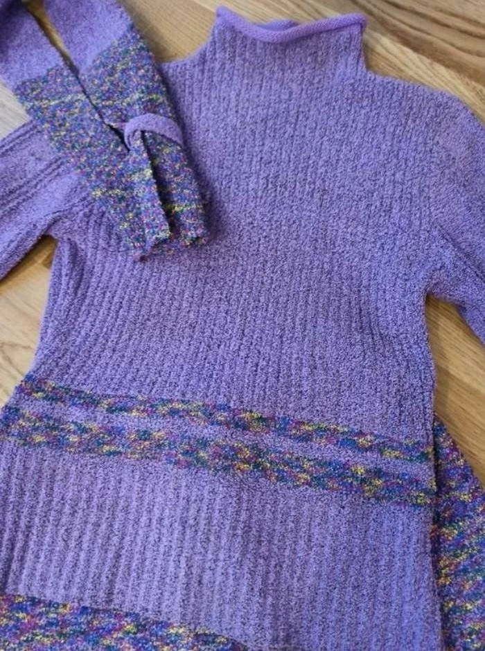 Traje de punto vintage Roberto Cavalli Just Cavalli suéter, falda y bufanda Foto 2 de 3