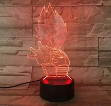 Cartoon Anime Dragon Ball DBZ 7 Color LED USB Night Light 3D Lamp Anime Collect