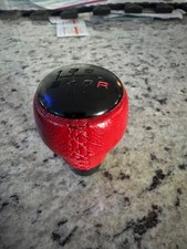 Oem Honda Genuine Civic Type-r 2017- 6speed Red Learher Shift Knob 08u92-tea-010