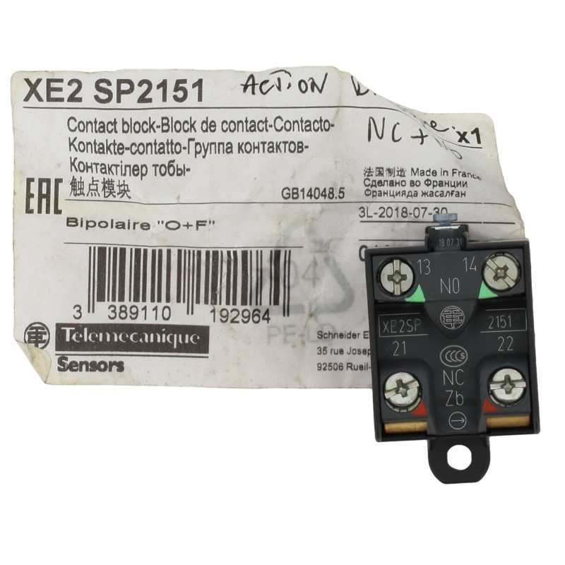 Telemecanique Contact block XE2 SP2151 (B246)