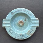 Vintage 1960's Youngblood’s Fried Chicken Metal Ashtray Waco, Tx.  Blue Grey — photo 1
