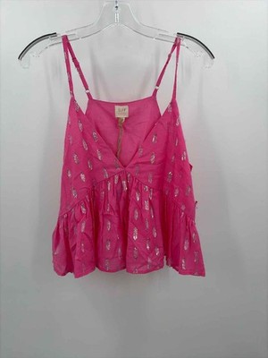 Pre-Owned Surf Gypsy Pink Size Small Cropped Tank Top