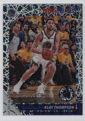 2019-20 Panini NBA Hoops Premium Stock Silver Lazer Prizm Klay Thompson #60 1d4m