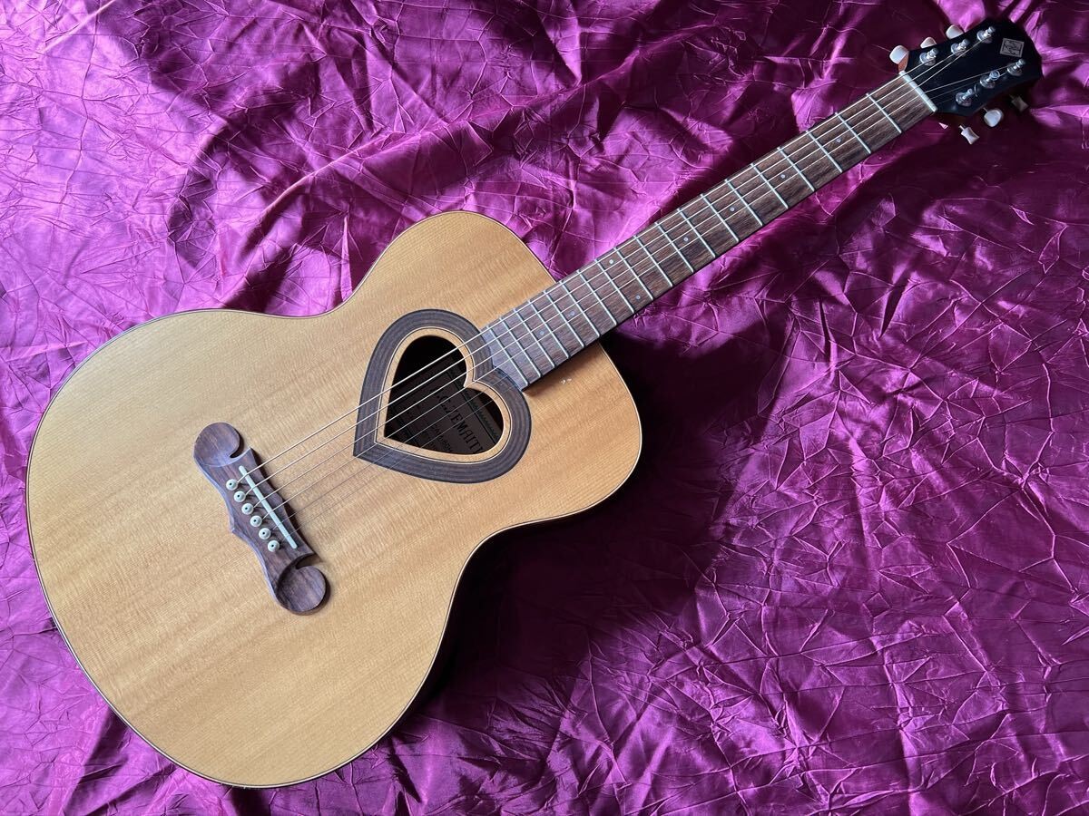 Super Rare Zemaitis CAM-60H Heart-shaped Sound Hole Rare Parlor