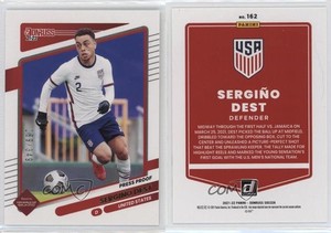 2021-22 Panini Donruss Road to Qatar Press Proof Gold /349 Sergino Dest #162