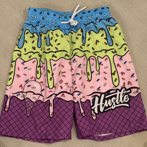 SHEIN Boys Summer 3D Ice Cream Cake Swim Shorts Lot of 2 - Sizes 10 & 12 NWOT - Picture 3 of 6