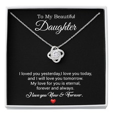 To My Daughter Necklace, Gift For Daughter From Dad, Daughter Father Necklace