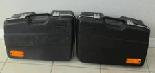 KRAUSER MOTORCYCLE HARDSIDE PANNIERS SADDLEBAGS PAIR - MADE W. GERMANY (NO KEY)