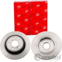 2X TRW Bremsscheiben 300Mm Voll Hinten Passend FÜR MERCEDES-BENZ SLC SLK |