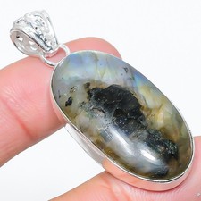 Labradorite Gemstone 925 Sterling Silver Gift Jewelry Pendant 1.97