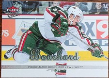2005-06 FLEER ULTRA PIERREL-MARC BOUCHARD MINNESOTA WILD CARD #101