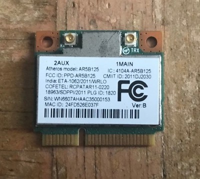 Atheros AR5B125 Wireless Mini PCI-E Card Module