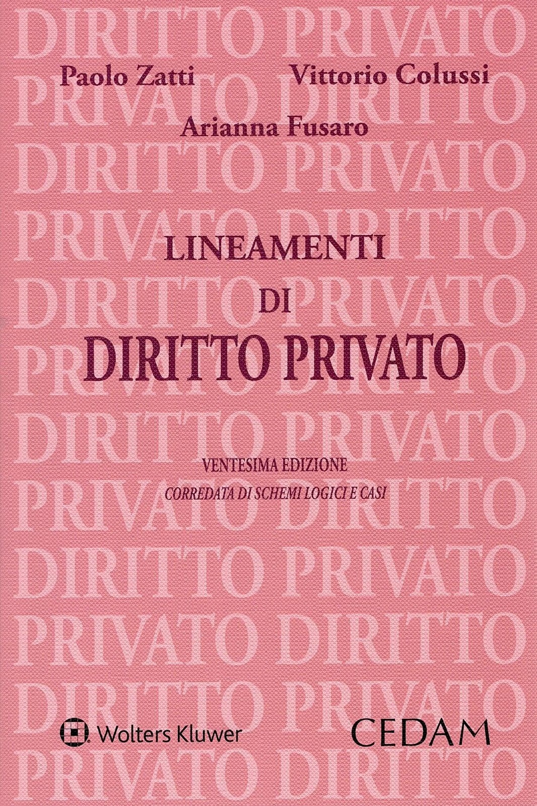 Zatti Lineamenti di diritto privato (Paperback)