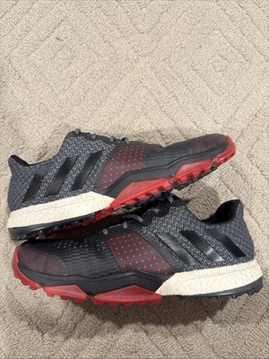 Adidas Adipower Sport Boost 3 Golf Shoes Black Red Q44778 Men's 11.5
