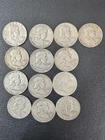 Franklin Half Dollar Silver Business Strike 1958-1963 Lot Of 13