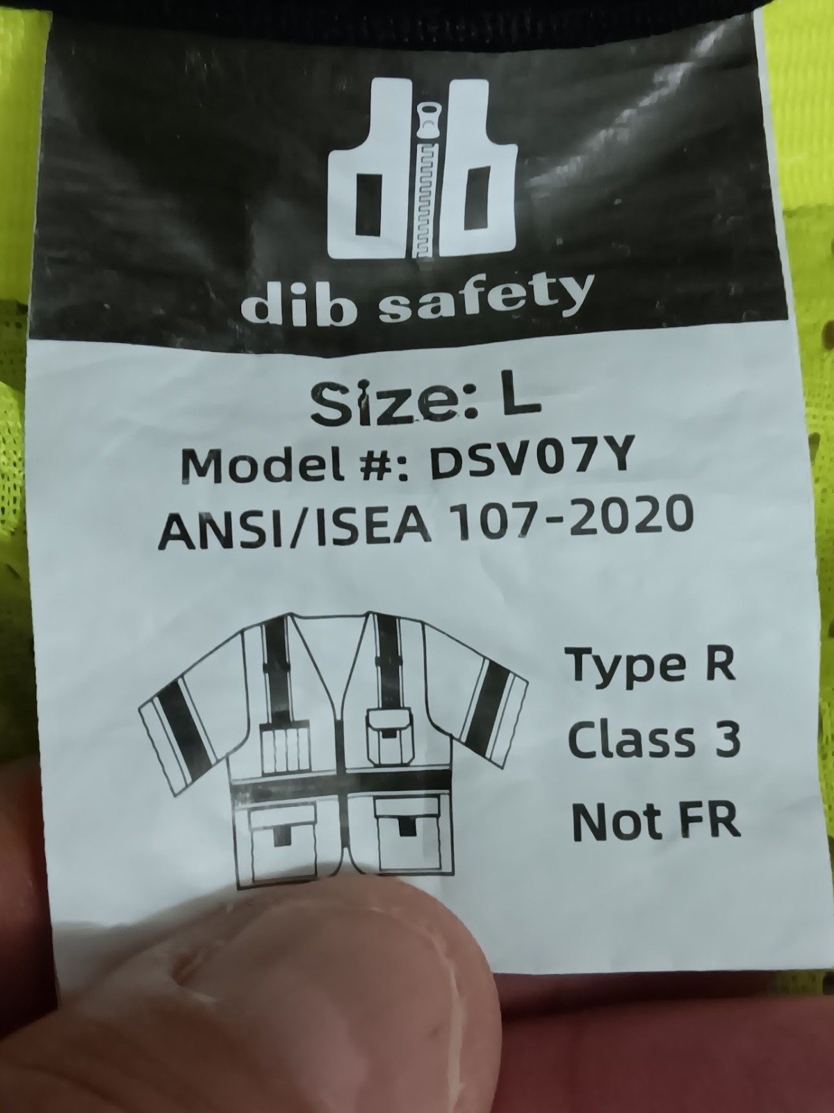 Super Duty Mesh High Visibility Safety Vest, ANSI/ ISEA 107-2020 Class 3, Type R - second product detail image