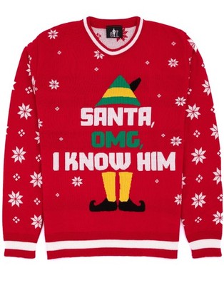 Elf Buddy The Elf Männer Mittel Weihnachtspullover