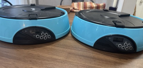 QPets Automatic Pet Feeders (Set of 2) – Programmable Timed Feeders