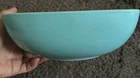 Vintage Turquoise PYREX 025 2 1/2 qt. Square Bowl- Mixing Serving Collectors