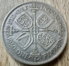 United Kingdom King George V Florin 1930 Silver 0.500
