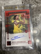 Brice Sensabaugh Rookie Impeccable Red 3/8 On Card Auto ??????. rookie card picture
