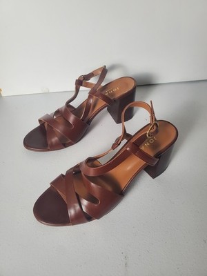 Jonak Paris Delona Sandals Womens 40 EUR 9 Us Brown Leather