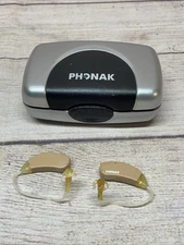 PAIR of Phonak Micro Extra 100AZ Hearing Aids. Parts Only.