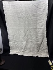 Vintage White Baby Gordon Blanket Waffle all season Thermal White flaws