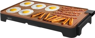 BELLA XL Electric Ceramic Titanium Griddle, Make 15 Eggs At Once, Non-stick