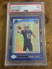 2024 Panini Donruss Optic - Rated Rookie Drake Maye #229 Blue Hyper Prizm (RC)