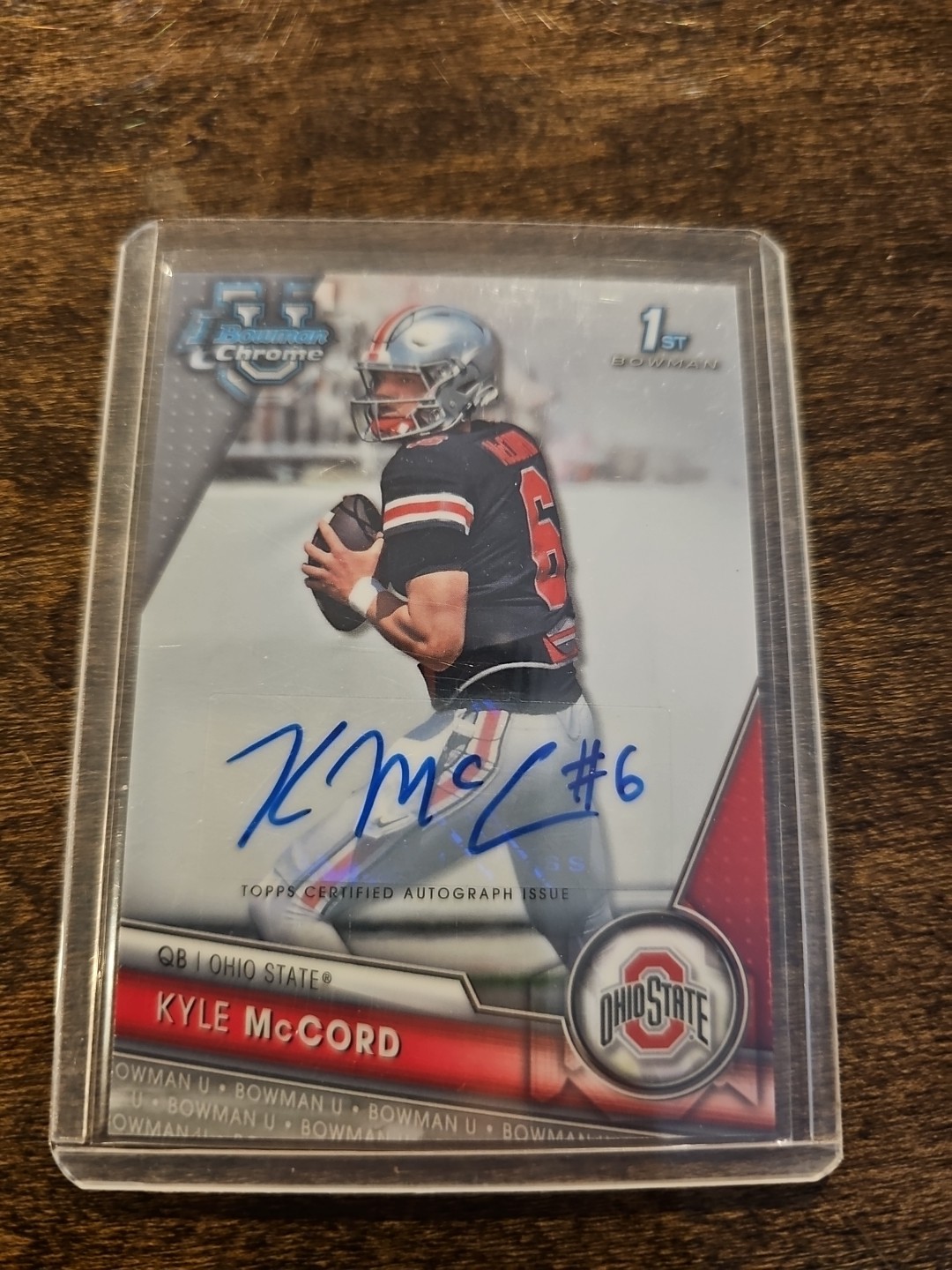 2023 Bowman University Chrome - Chrome Prospect Autographs Kyle McCord #101