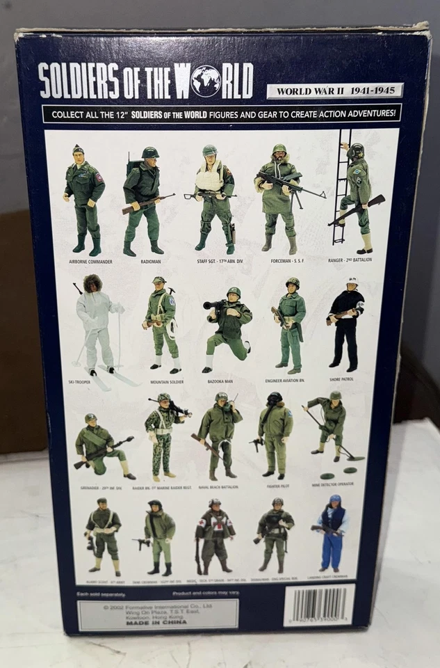 Винтажная фигурка арктического пехотинца Второй мировой войны 12 дюймов современные в коробке - Изображение 2 из 2