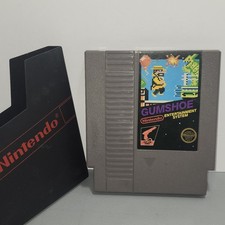 Gumshoe (Nintendo NES, 1986) Authentic 5 Screw Cart Only + Black Nintendo Sleeve