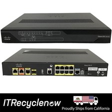 Lot of 2x 8 Port 1G Cisco C891F-K9 Integrated Services Router VPN SFP PoE No PSU
