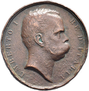 FITZ Italien Italia Umberto I. 1878 1900 Preismedaille Bronze µFIM51