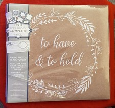 Tapestry by CR Gibson Wedding Photo Album/Scrapbook Complete 20 Designed Pages