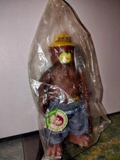 Vintage R. Dakin Smokey Bear Action Figure Doll Denim Jeans Belt Buckle Shovel