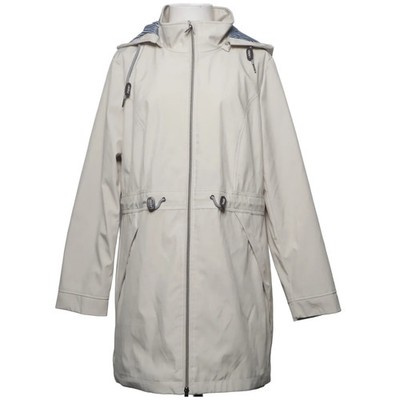 Eibsee, Regenmantel, Damen, Größe: 42, Beige/Blau/Weiß, Polyester, Streifen #dpe