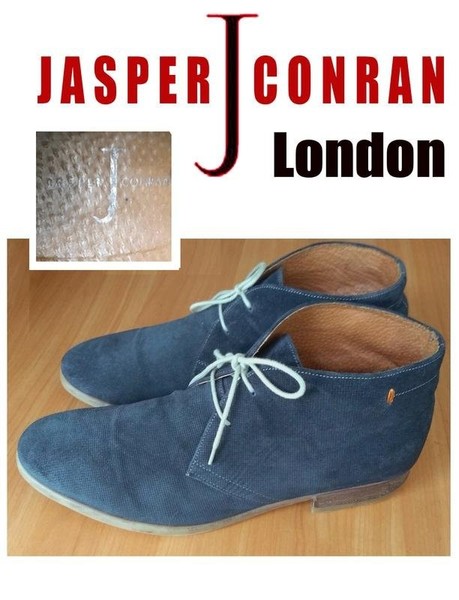 Men Jasper Conran Boots Navy Suede 44