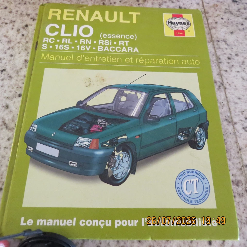 RENAULT Clio essence : Manuel d'entretien et de réparation HAYNES - Photo 1/3