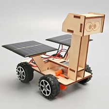 DIY Solar Powered STEM Building Kit Science Educational Toy Car House Rover