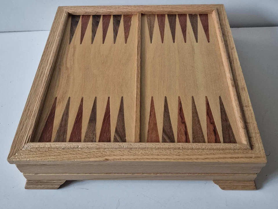 7 in 1 Game Set Chess Backgammon Card Dominoes etc Reversible Wooden Board NEW - Image 3 of 4