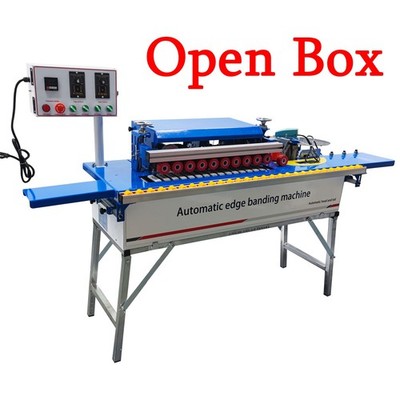 open box-110V Double-sided Trimming Gluing Auto Electric Edge Banding Machine