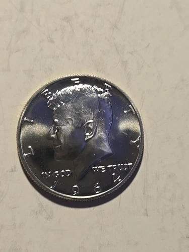 1964 KENNEDY HALF-DOLLAR "PROOF" 90% SILVER GEM BRILLIANT FROM MINT WRAPPED ROLL