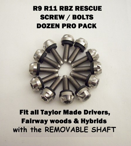 Pro Pack 12 tornillos/pernos ajustados adaptador TaylorMade STEALTH,SIM,M1,M2,M3,M4,M5,M5,R15 - Imagen 3 de 5