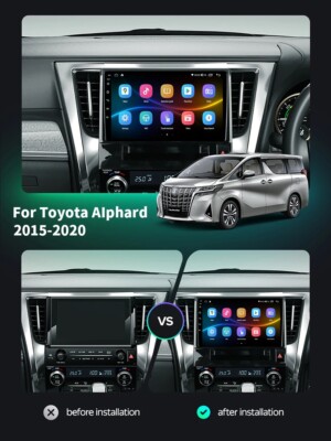 For Toyota Alphard H30 2015-2020 car android stereo GPS 2Din CarPlay GPS WiFi