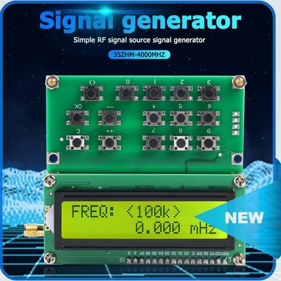 LCD Signal Generator Signal Generator Module ADF4351 LCD Display VFO Signal Generator Variable Frequency Oscillator,for Analyzinng AC Way Characteristics LCD Signal Generator Signal Generator Module ADF4351 LCD Display VFO Signal Generator Variable Frequency Oscillator,for Analyzinng AC Way Characteristics