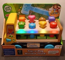 Leapfrog Tap-A-Peg Wooden Truck Pounder Toy VTECH, 2 yr, Fsc-Certified Wood