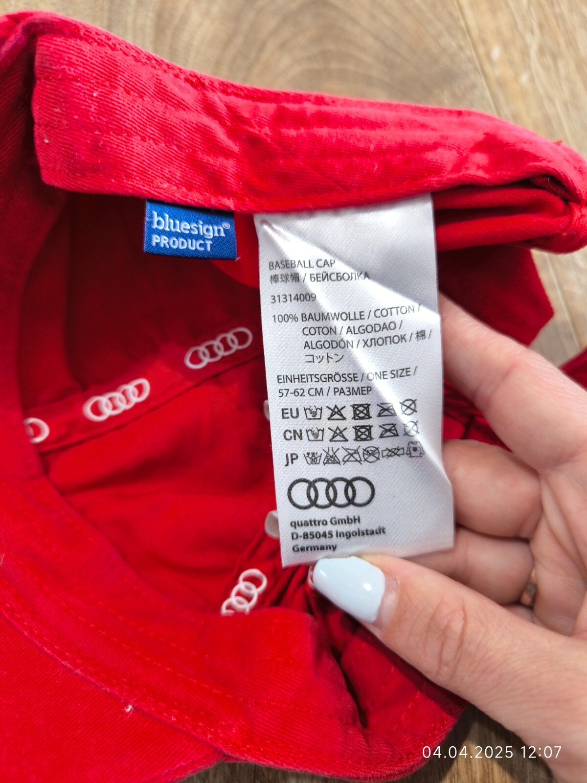 Audi Baseball Cap Hat Adjustable Strap Back 100% … - image 11