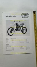 Husqvarna AIC 420 Automatic 1980 scheda tecnica cartella stampa